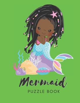 portada Mermaid Puzzle Book: Connect The Dots Puzzles - 30 Pages - Paperback - Made In USA - Size 8.5 x 11 - For Women (en Inglés)