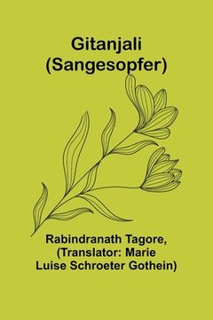 portada Gitanjali (Sangesopfer) (in German)