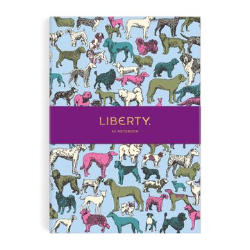portada Liberty Best in Show a5 Journal From Galison - 136 Lined Pages With Gilded Edges, 5. 25 x 7. 25", Softcover Journal, Beautiful dog Print From Liberty London