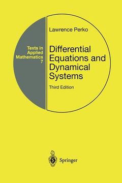 portada Differential Equations And Dynamical Systems (texts In Applied Mathematics)