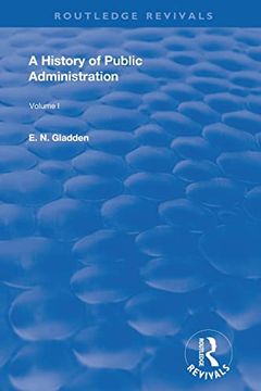 portada A History of Public Administration (Routledge Revivals) (in English)
