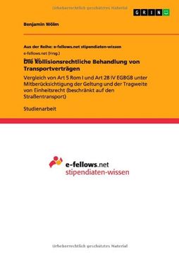 portada Die kollisionsrechtliche Behandlung von Transportverträgen (German Edition)