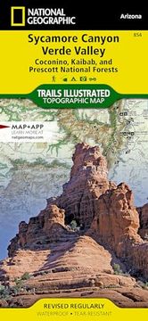 portada Sycamore Canyon, Verde Valley map [Coconino, Kaibab, and Prescott National Forests] (National Geographic Trails Illustrated Map, 854) (en Inglés)