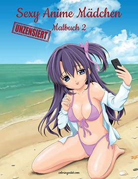 portada Sexy Anime Mã¤Dchen Unzensiert Malbuch 2 