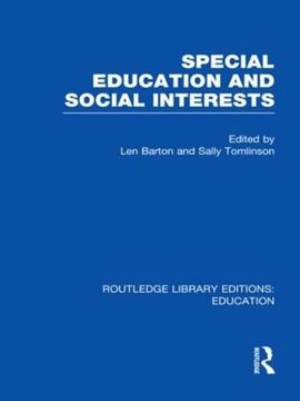 portada Special Education and Social Interests (Rle edu m) (en Inglés)