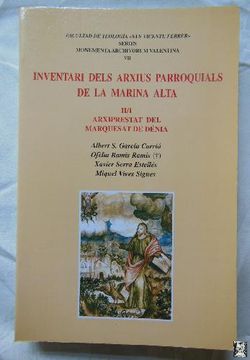 portada Inventari Dels Arxius Parroquials de la Marina Alta