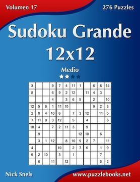 portada Sudoku Grande 12x12 - Medio - Volumen 17 - 276 Puzzles (in Spanish)