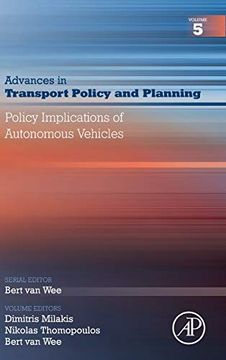portada Policy Implications of Autonomous Vehicles: Volume 5 (Advances in Transport Policy and Planning, Volume 5) (en Inglés)