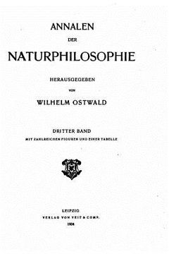 portada Annalen der Naturphilosophie (en Alemán)