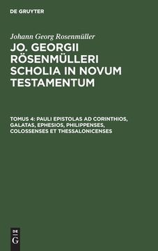 portada Pauli Epistolas ad Corinthios, Galatas, Ephesios, Philippenses, Colossenses et Thessalonicenses (Latin Edition) [Hardcover ] (en Latin)