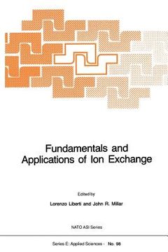portada Fundamentals and Applications of Ion Exchange (en Inglés)