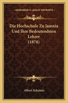 portada Die Hochschule Zu Jamnia Und Ihre Bedeutendsten Lehrer (1878) (en Alemán)