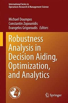 portada Robustness Analysis in Decision Aiding, Optimization, and Analytics (International Series in Operations Research & Management Science)