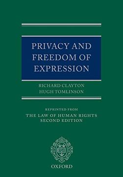 portada Privacy and Freedom of Expression (Law of Human Rights) 