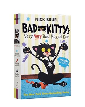 portada Bad Kitty's Very Very Bad Boxed Set (#2): Bad Kitty Meets the Baby, Bad Kitty for President, and Bad Kitty School Days (en Inglés)