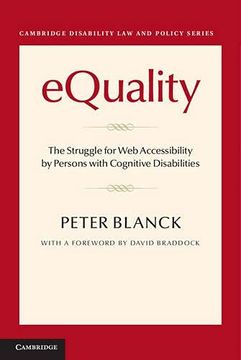 portada Equality: The Struggle for web Accessibility by Persons With Cognitive Disabilities (Cambridge Disability law and Policy Series) (in English)
