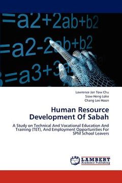 portada human resource development of sabah (en Inglés)