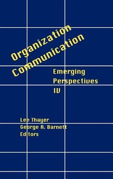 portada organization-communication: emerging perspectives, volume 4 (in English)