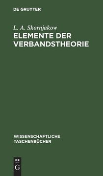 portada Elemente der Verbandstheorie (en Alemán)