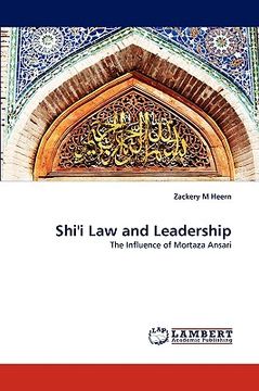 portada shi'i law and leadership (en Inglés)