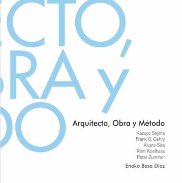 portada Arquitecto, Obra y Metodo (Ebook)