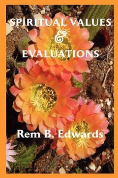 portada spiritual values and evaluations (en Inglés)