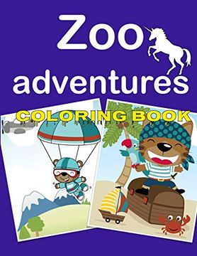 portada Zoo Adventures Coloring Book (en Inglés)