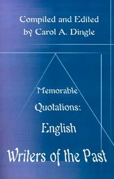 portada memorable quotations: english writers of the past (in English)