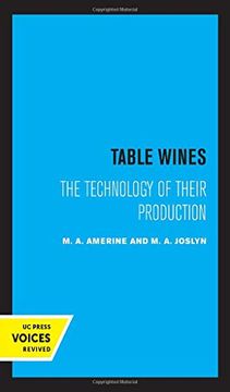portada Table Wines: The Technology of Their Production