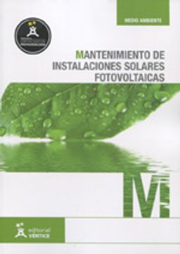 portada Mantenimiento de instalaciones solares fotovoltaicas - MF0837_2 (Medioambiente)