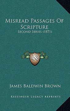 portada misread passages of scripture: second series (1871)