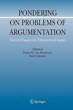 portada pondering on problems of argumentation: twenty essays on theoretical issues (in English)
