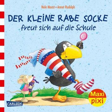 portada Maxi Pixi 315: Ve 5 Rabe Socke Freut Sich auf die Schule (5 Exemplare)