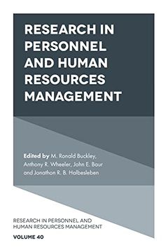 portada Research in Personnel and Human Resources Management (Research in Personnel and Human Resources Management, 40) 