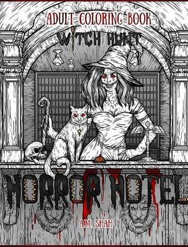portada Adult Coloring Book Horror Hotel: Witch Hunt