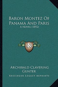 portada baron montez of panama and paris: a novel (1892) (in English)