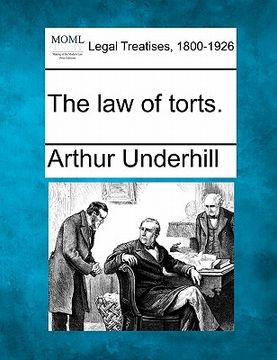 portada the law of torts. (en Inglés)