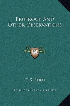 portada prufrock and other observations (in English)