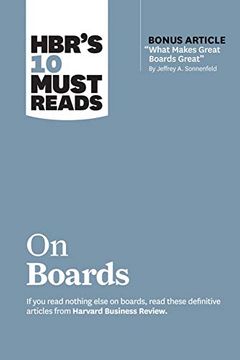 portada Hbr's 10 Must Reads on Boards (With Bonus Article "What Makes Great Boards Great" by Jeffrey a. Sonnenfeld) (en Inglés)