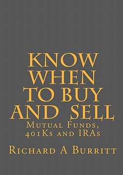 portada know when to buy and sell (en Inglés)