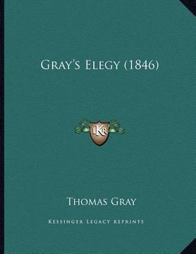 portada gray's elegy (1846) (in English)