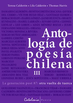 portada Antologia de Poesia Chilena 3 la Generacion Post 87 Otra Vuelta de tue