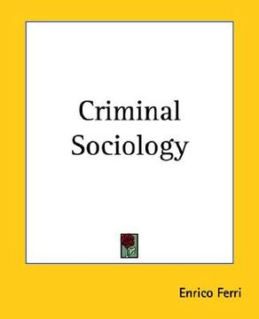 portada criminal sociology (in English)