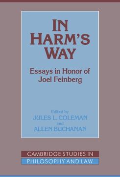 portada In Harm's way Hardback: Essays in Honor of Joel Feinberg (Cambridge Studies in Philosophy and Law) (en Inglés)