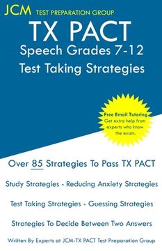 portada TX PACT Speech Grades 7-12 - Test Taking Strategies (en Inglés)