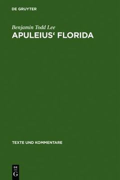 portada apuleius' florida: a commentary (in English)