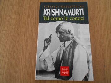 portada Krishnamurti, tal Como le Conoci