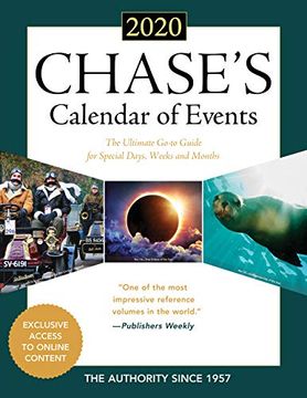 portada Chase's Calendar of Events 2020: The Ultimate Go-To Guide for Special Days, Weeks and Months (en Inglés)
