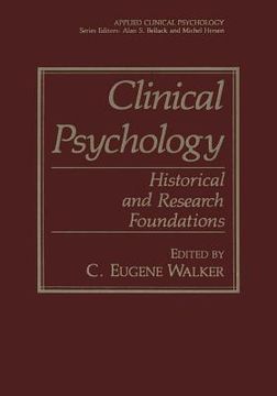 portada Clinical Psychology: Historical and Research Foundations (en Inglés)