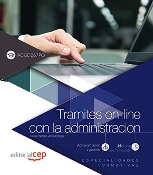 portada Tramites On-Line con la Administracion (Adgd267Po). Especialidades Formativas (in Spanish)